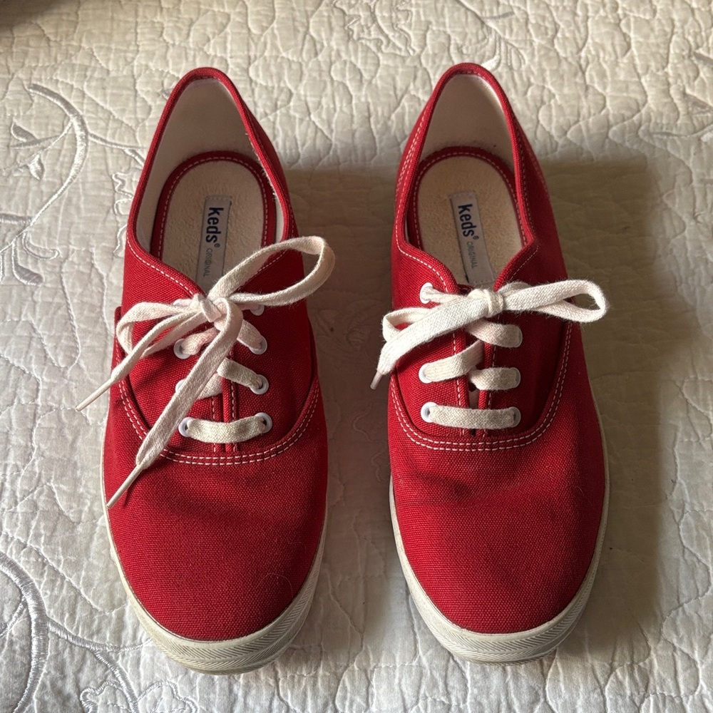Keds Classic Red Canvas Shoes